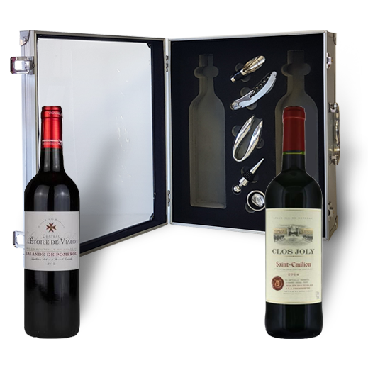 Bouteille Vin personnalisé Baptême - Coffret Vin rouge Cadeau Entreprise